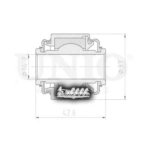 Сайлентблок Toyota/Lexus Camry/Rx 96- Задн. UNIO 