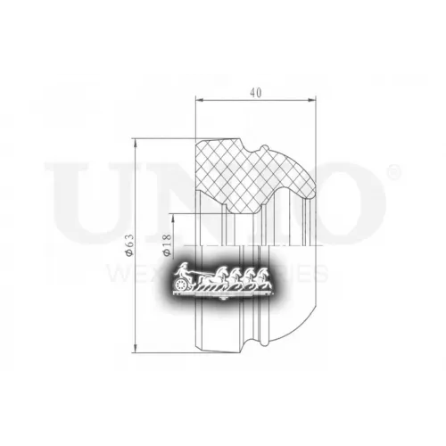 Отбойник Амортизатора Opel Astra/Corsa 04- Перед. UNIO 