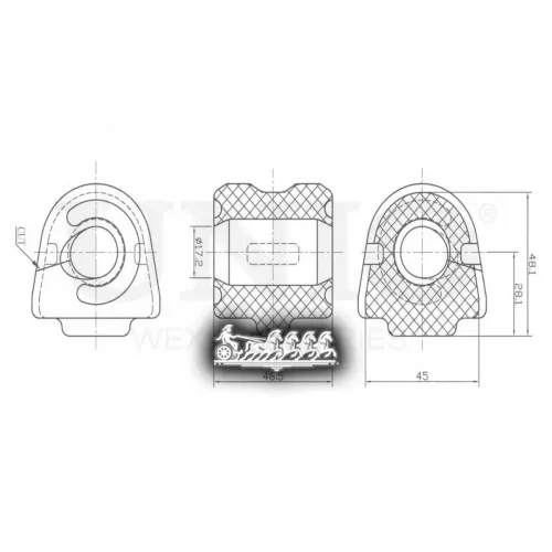 Втулка Стабилизатора Honda Civic/Cr-V 05- Перед. UNIO 