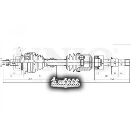 Привод В Сборе Toyota/Lexus Camry/Es 06- Перед.прав. UNIO 