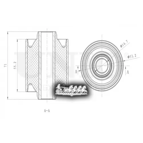 Сайлентблок Тяги Great Wall Hover H5 05- Задн. UNIO 