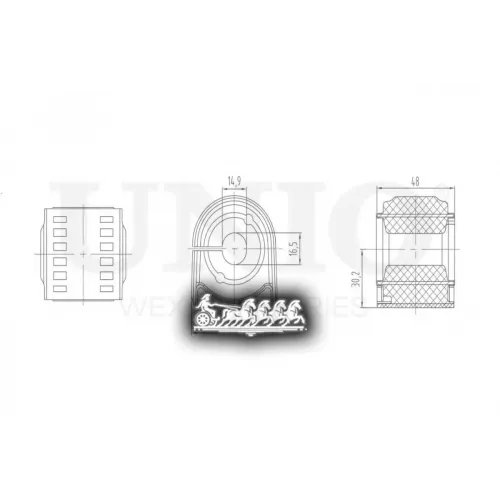 Втулка Стабилизатора Mb/Vw Sprinter/Crafter 06- Перед. UNIO 