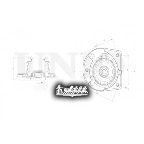 Опора Амортизатора Fiat Doblo/Albea 96- Перед.лев. UNIO 
