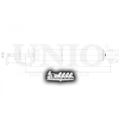Амортизатор Chery Bonus 3 13- Газ.задн. UNIO 