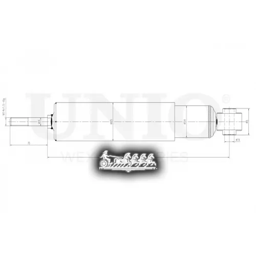 Амортизатор Toyota Land Cruiser 07- Газ.задн. UNIO 