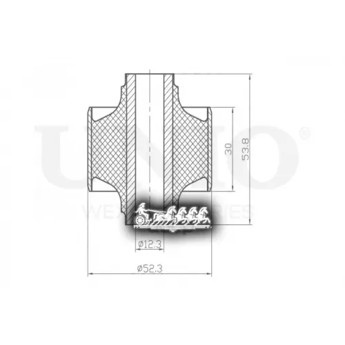 Сайлентблок Рычага Hyundai Accent 00- Задн.перед.нижн. UNIO 