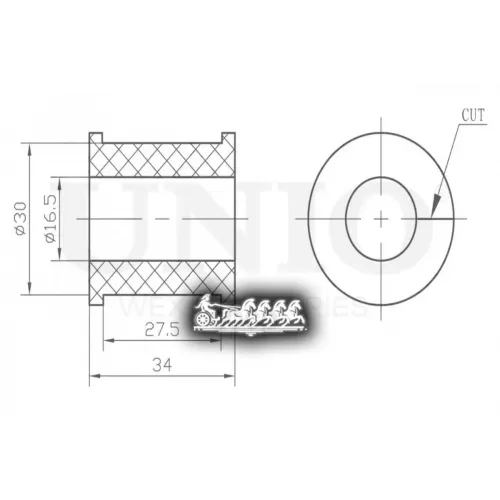 Втулка Стабилизатора Toyota/Lexus Camry/Es 01- Задн. UNIO 