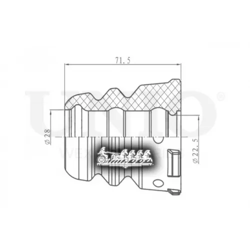 Отбойник Амортизатора Vag Polo/Passat/Octavia 04- Перед. UNIO 