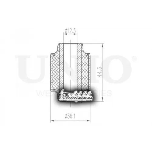 Сайлентблок Nissan/Mitsubishi/Dodge Juke/Galant/Stratus 92- Верх.задн. UNIO 