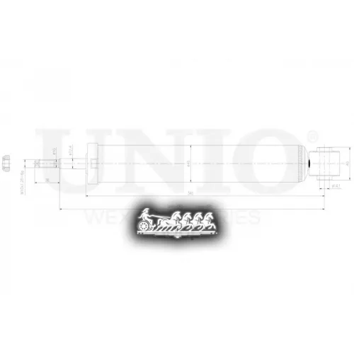 Амортизатор Chery Tiggo 8 Pro 21- Газ.задн. UNIO 