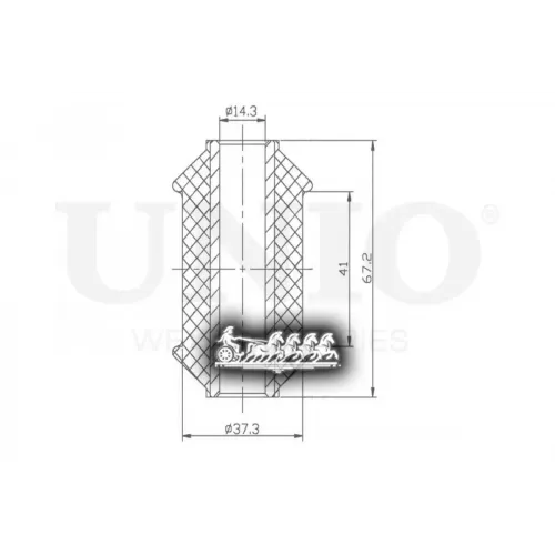 Сайлентблок Рычага Ford Transit/Tourneo 00- Перед.нижн. UNIO 