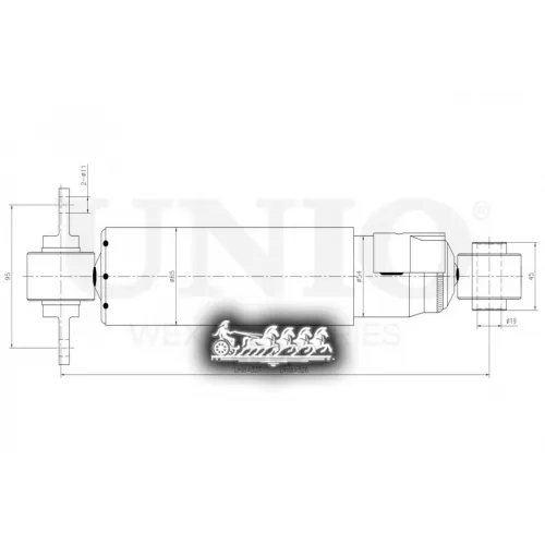 Амортизатор Haval H9 14- Газ.задн. UNIO 