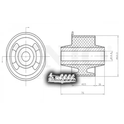 Сайлентблок Рычага Ford/Mazda Maverick/Escape/Tribute 00- Задн.перед.нижн. UNIO 