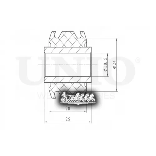Сайлентблок Toyota/Lexus Land Cruiser/Lx 98- Перед. UNIO 