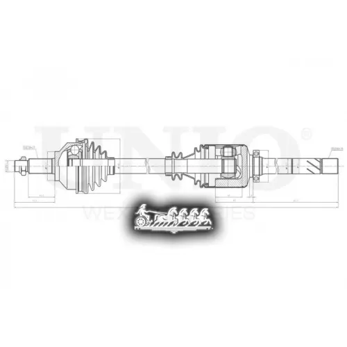 Привод В Сборе Renault/Opel Trafic/Vivaro 01- Перед.прав. UNIO 
