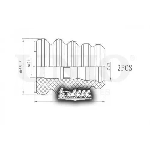 Отбойник Toyota Camry 96- (Компл. 2 Шт.) UNIO 