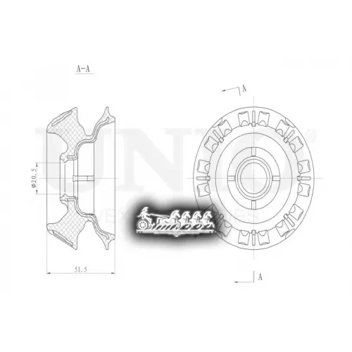 Опора Амортизатора Toyota Corolla/Yaris 05- Перед. UNIO 