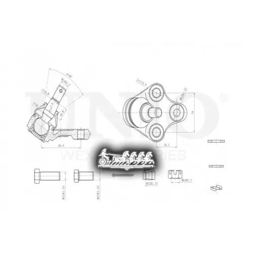 Опора Шаровая Chery Tiggo 05- Перед.нижн. UNIO 