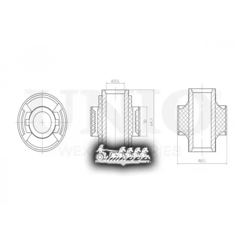 Сайлентблок Рычага Toyota/Lexus Mark Ii/Is 96- Задн.перед.нижн. UNIO 