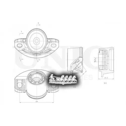 Опора Амортизатора Chevrolet/Opel Cruze/Mokka 09- Перед. UNIO 