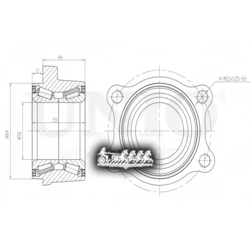 Ступица Колеса Infiniti Fx 03- Задн. Без Abs UNIO 