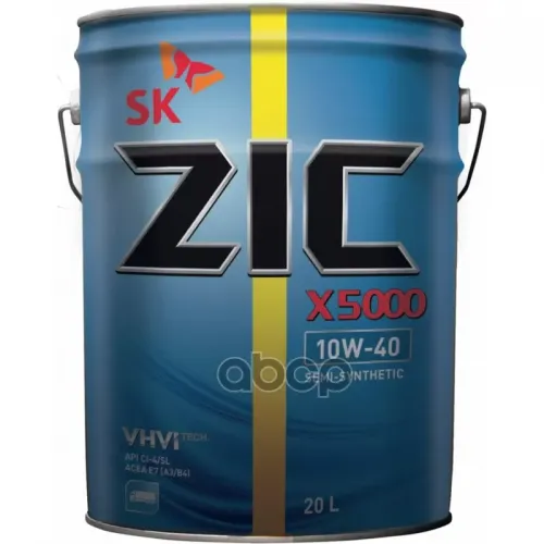 ZIC Масло Моторное 10W40 Zic X5000 20Л Полусинтетика Diesel
