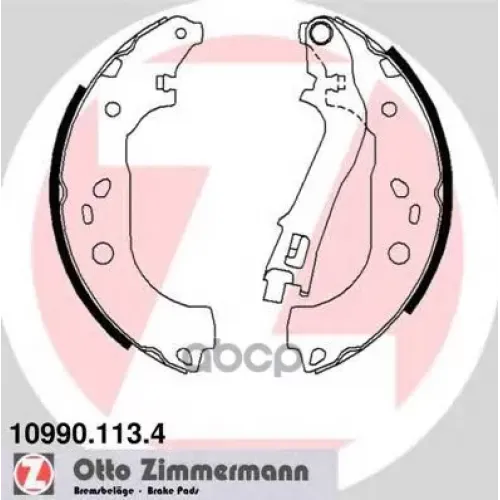 Колодки Тормозные Барабанные Zimmermann 10990.113.4