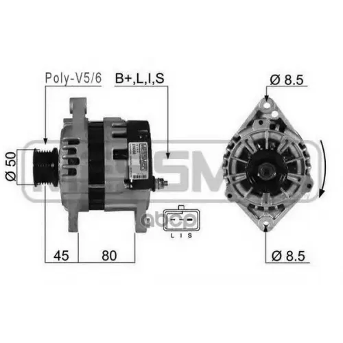Генератор Daewoo Rezzo/Nubira 85A Era 