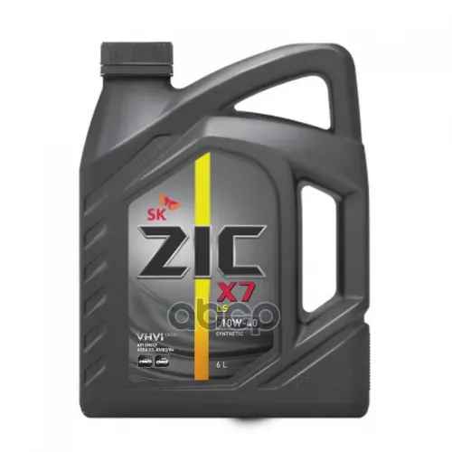 ZIC Масло Моторное 10W40 Zic X7 Ls 6Л Синтетика