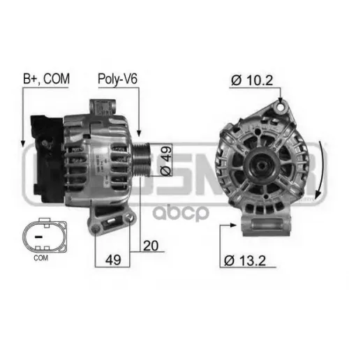 Генератор Ford Mondeo Iv (Ba7) 1.6 Ti [2007/03-2014/09] Era 