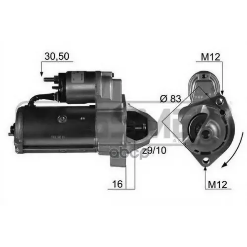 Стартер Audi A4/A6/Passat 1.9 Tdi -05 1.8Квт Era 