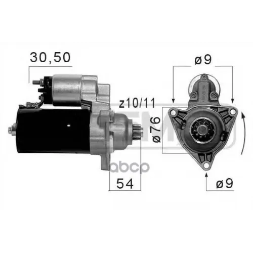 Стартер Vw T4 -03 2Квт Era 