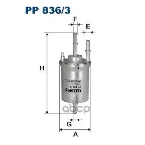 Фильтр Топл.vw/Audi/Skoda Без Регулятора Давления Filtron PP836/3