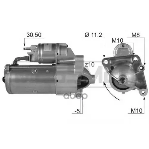 Стартер Renault Laguna Ii/Master/Opel Movano Dci 2.2К.вт. Era 