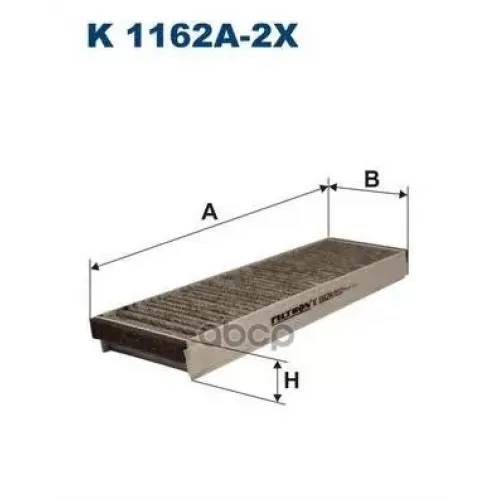 Фильтр Салона Угольный (Упаковка 2 Шт) Filtron K1162A-2x