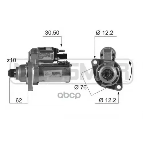 Стартер Vw Passat 05-/Tiguan/Octavia 1.1Квт Era 