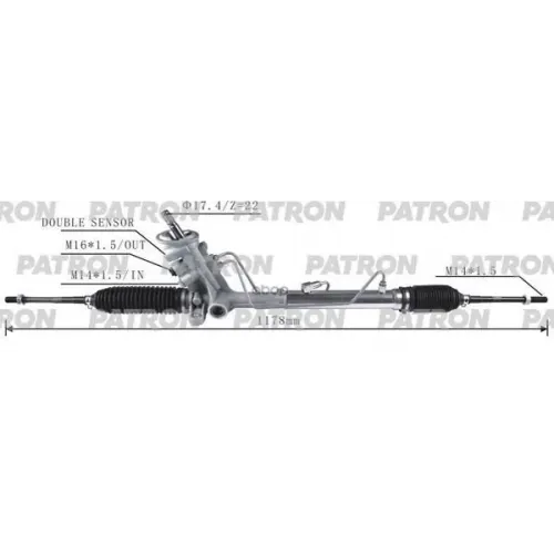 Рейка Рулевая Vag Polo/Roomster/Fabia 07- PATRON 