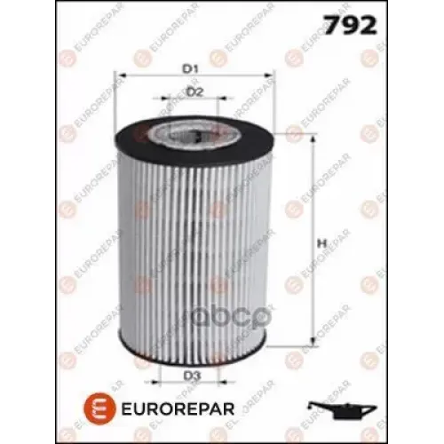 Фильтр Масляный Audi A4/A5/A6/A8/Q5 2.4-3.2 04- EUROREPAR 