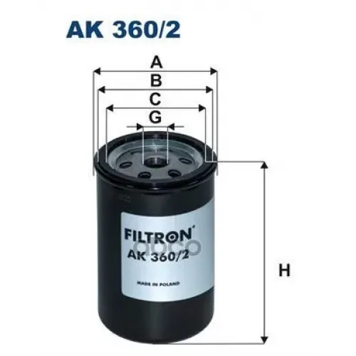 Фильтр Возд.daf 75Cf/Cf65/Cf75/Cf85/Lf45/Lf55/Xf105 2001 => Filtron AK360/2
