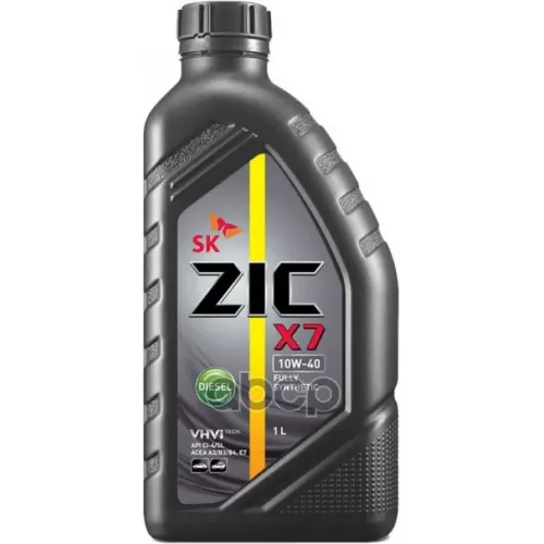 ZIC Масло Моторное 10W40 Zic X7 1Л Синтетика Diesel