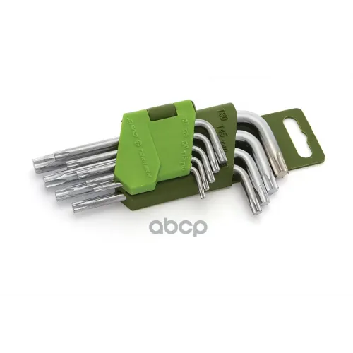 Набор Ключей Угловых Torx Коротких  (Т10,Т15,Т20,Т25,Т27,Т30,Т40,Т45,Т50) 9 Шт. Дело Техники 