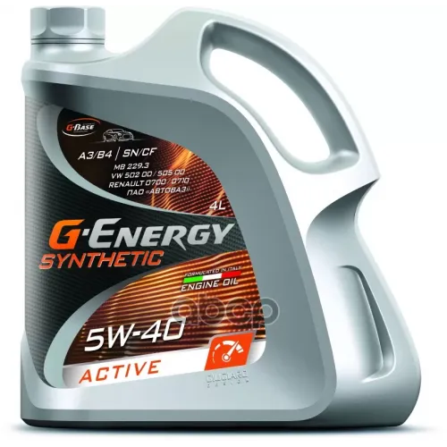 G-Energy Масло Моторное 5W40 G-Energy 4Л Синтет G-Energy Syntheticactive A3/B4 Россия
