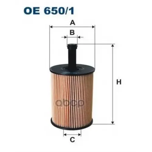 Фильтр Масляный Filtron OE650/1