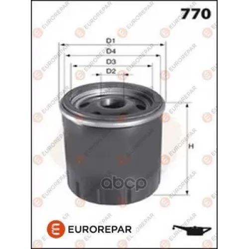 Фильтр Масляный Ford 1.0-2.0 Ecoboost 10- EUROREPAR 
