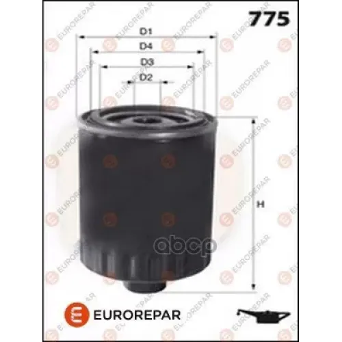 Фильтр Масляный Skoda Fabia/Felicia/Octavia/Vw Golf 3/4/5/Polo 1.0-1.6 EUROREPAR 