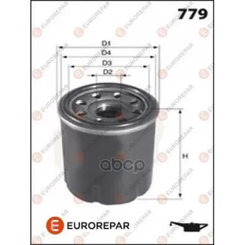 Фильтр Масляный Hyundai/Kia/Mazda/Mitsubishi/Nissan EUROREPAR 