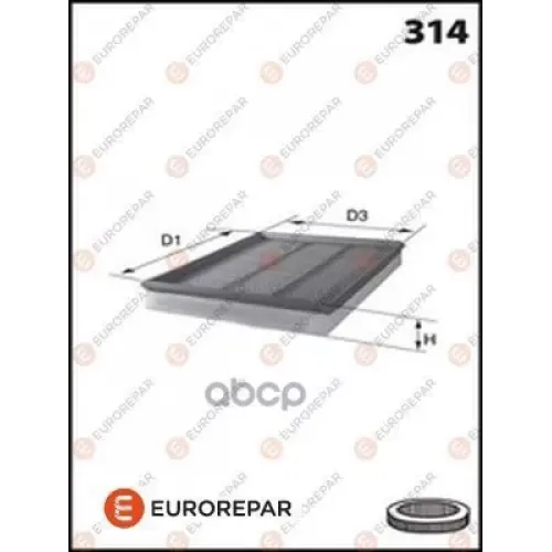 Фильтр Воздушный Fiat Punto/Doblo 1.4/1.6D/1.9D/2.0D 05- EUROREPAR 