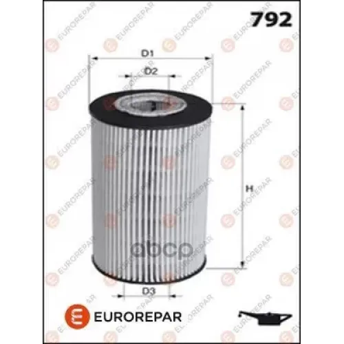 Фильтр Масляный Bmw E46/E90/E60/X5 (E70)/X6 (E71) 2.5D-3.0D EUROREPAR 