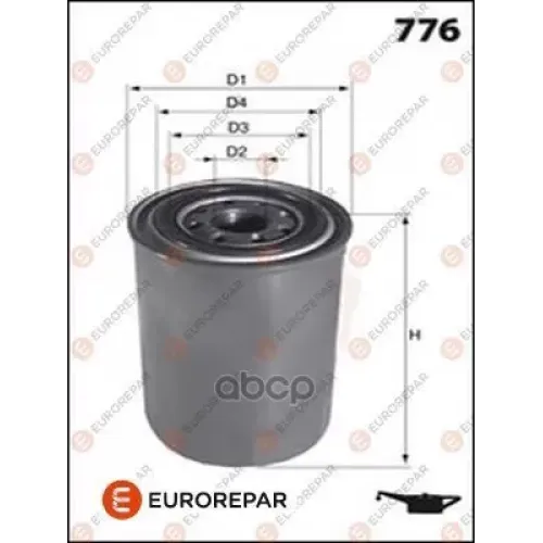 Фильтр Масл.hyundai/Kia/Mazda/Mitsubishi/Subaru/Suzuki EUROREPAR 