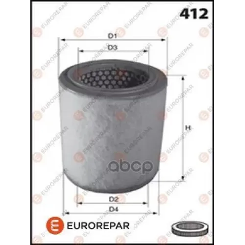 Фильтр Воздушный Psa Jumper/Fiat Ducato/Boxer 2.2Hdi/3.0Hdi 06- EUROREPAR 